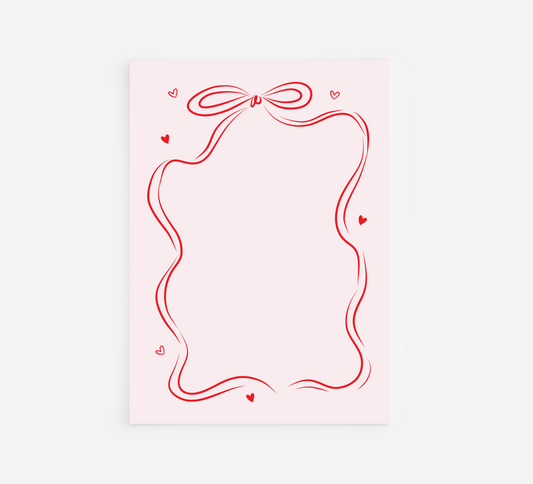 Valentine Bow Notepad